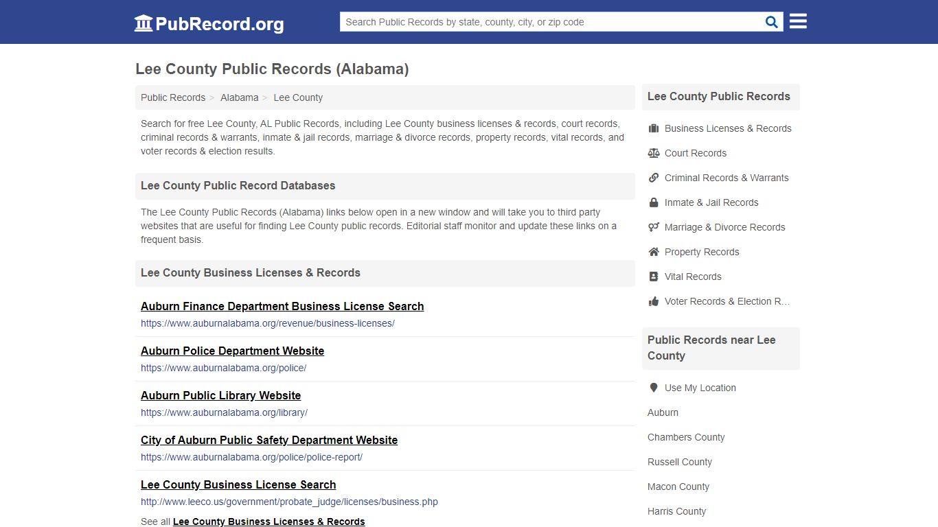 Free Lee County Public Records (Alabama Public Records)